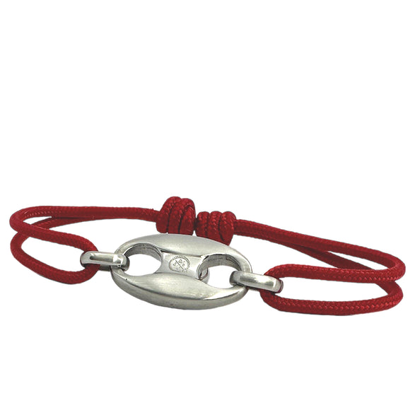 Mariner Knots Red/Brushed Silver