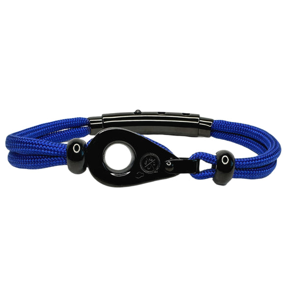 Double Royal Blue with SS Pulley & Beads Black