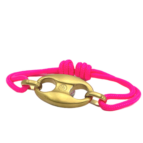 Mariner Knots Neon Pink/Brushed Gold