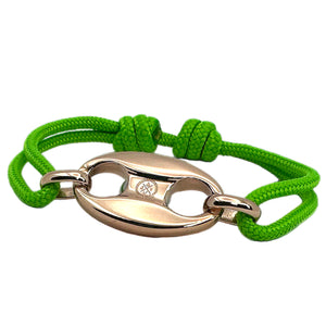 Mariner Knots Neon Green/Rose Gold