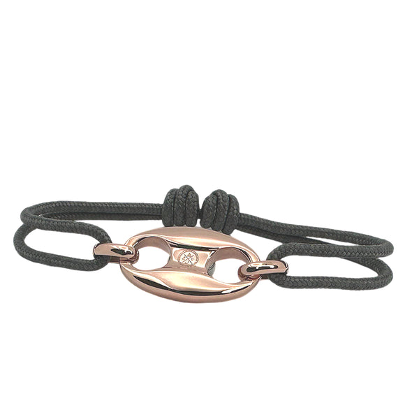 Mariner knots Charcoal/Rose Gold