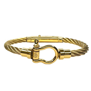 SS Marine Cord W Shackle Gold