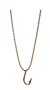 Stainless Steel Med Beads Chain with Hook Rose Gold