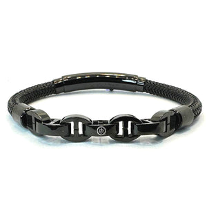 STAINLESS STEEL CORD MARINER LINK Black / Black