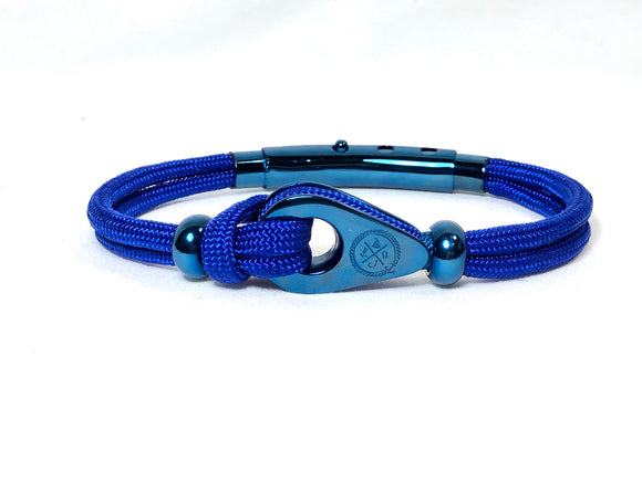 Double Cord Royal Blue With SS Pulley & Beads Blue Ed