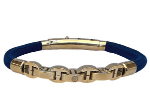 Single Cord Mariner Link Navy / Gold