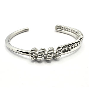 SS OPEN ROPE BANGLE Silver