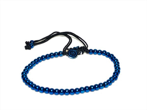 Small SS Beads Bracelet Blue