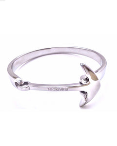 Bangle With Anchor SS Silver