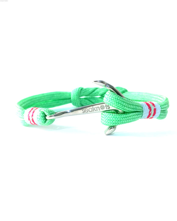 Double Cord Mint with SS Anchor Silver