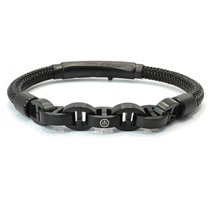 STAINLESS STEEL CORD MARINER LINK Black / Black Matte